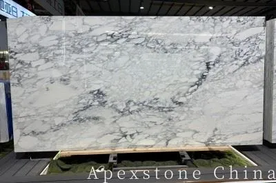 Losas de mármol blanco de piedra Cartier Arabescato