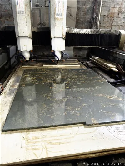 Durable Athens Portoro Mármol Counters