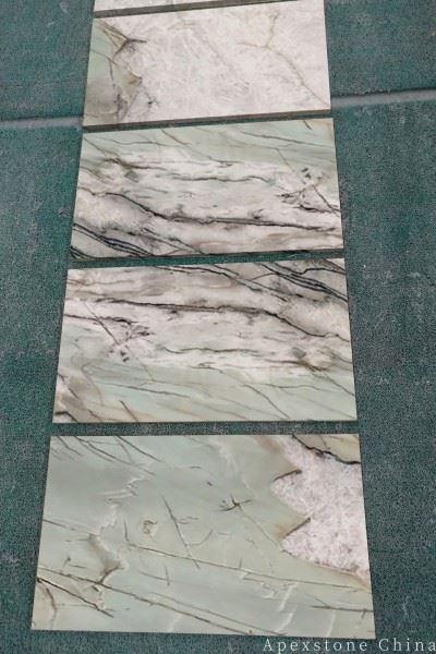 Azulejos de mármol Tiffany de piedra apilada